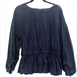 Banana Republic Balloon sleeve peplum cotton top!